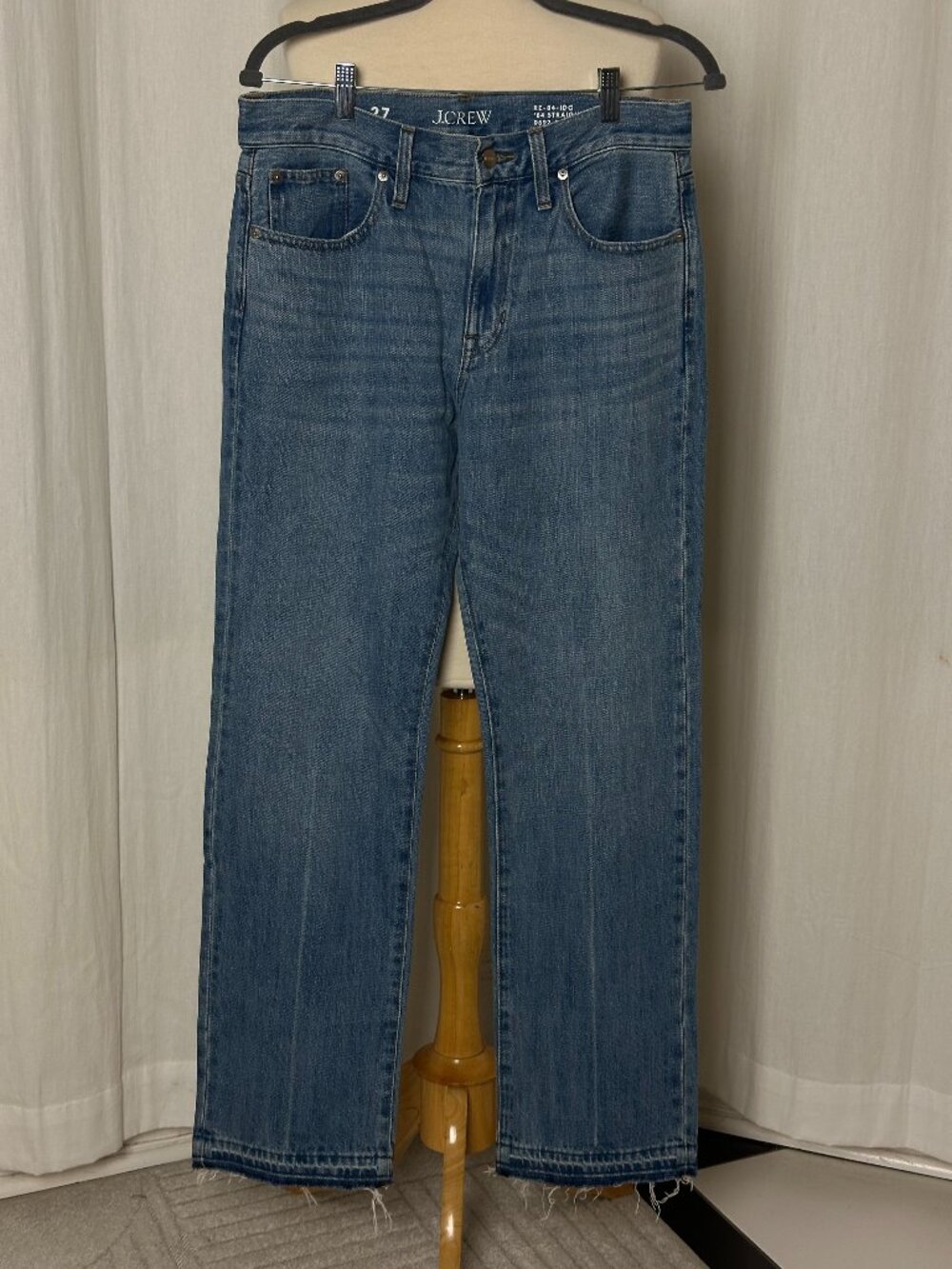 J.Crew Women’s Mid-Rise ’84 Straight Jeans 27 Elise Wash NWT 2025